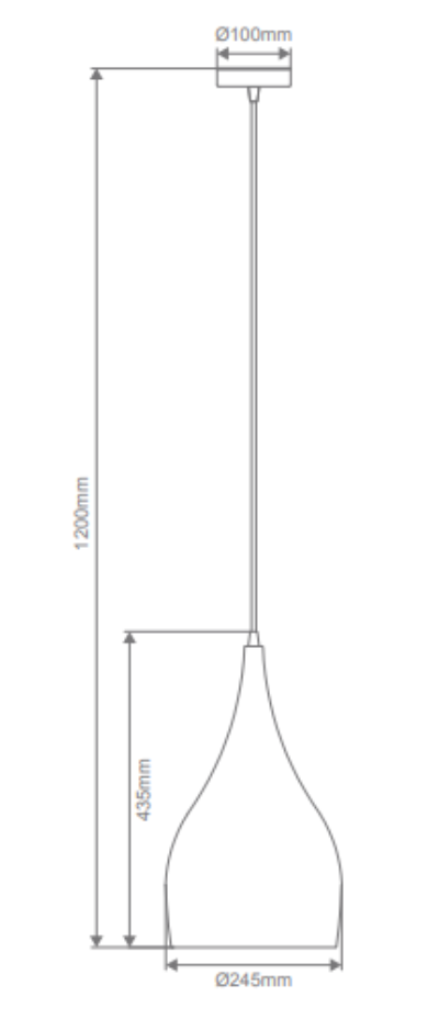 Domus Jade-240 Metal Interior Pendant Matt Black / Satin White 240V IP20 - 31420, 31421 -Domus Lighting