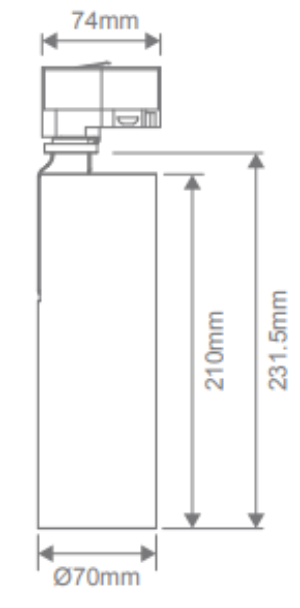 Domus Thor 70mm 3 Circuit Dimmable LED Track Light 3000K 4000K Black 35W 240V IP20 - 22418, 22419 - Domus Lighting