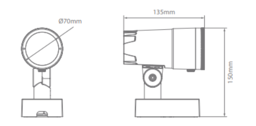 Domus Kira Adjustable Head C/W Zoom Lens Exterior Wall Lights 3000K 5000K Dark Grey 11W 240V IP65 - 20268, 20269 - Domus Lighting