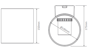 Domus Whisper Exterior Wall Lights 3000K 5000K White 10.5W 240V IP65 - 19678, 19679 - Domus Lighting