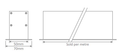 Domus Max-50 Recessed Opal LED Linear Batten and Profile 3000K 4000K White 17.3W 240V IP20 - Max-50 Domus Lighting