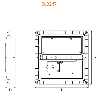 SAL CUSHION SL3247 LED Oysters 3000K White 30W 240V IP54 - SL3247/40WW - CLA Lighting