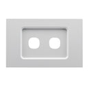 Clipsal Grid and Cover, Saturn Zen, 2 Gang White/ Black- Z4032VH-ZB, Z4032VH-ZW