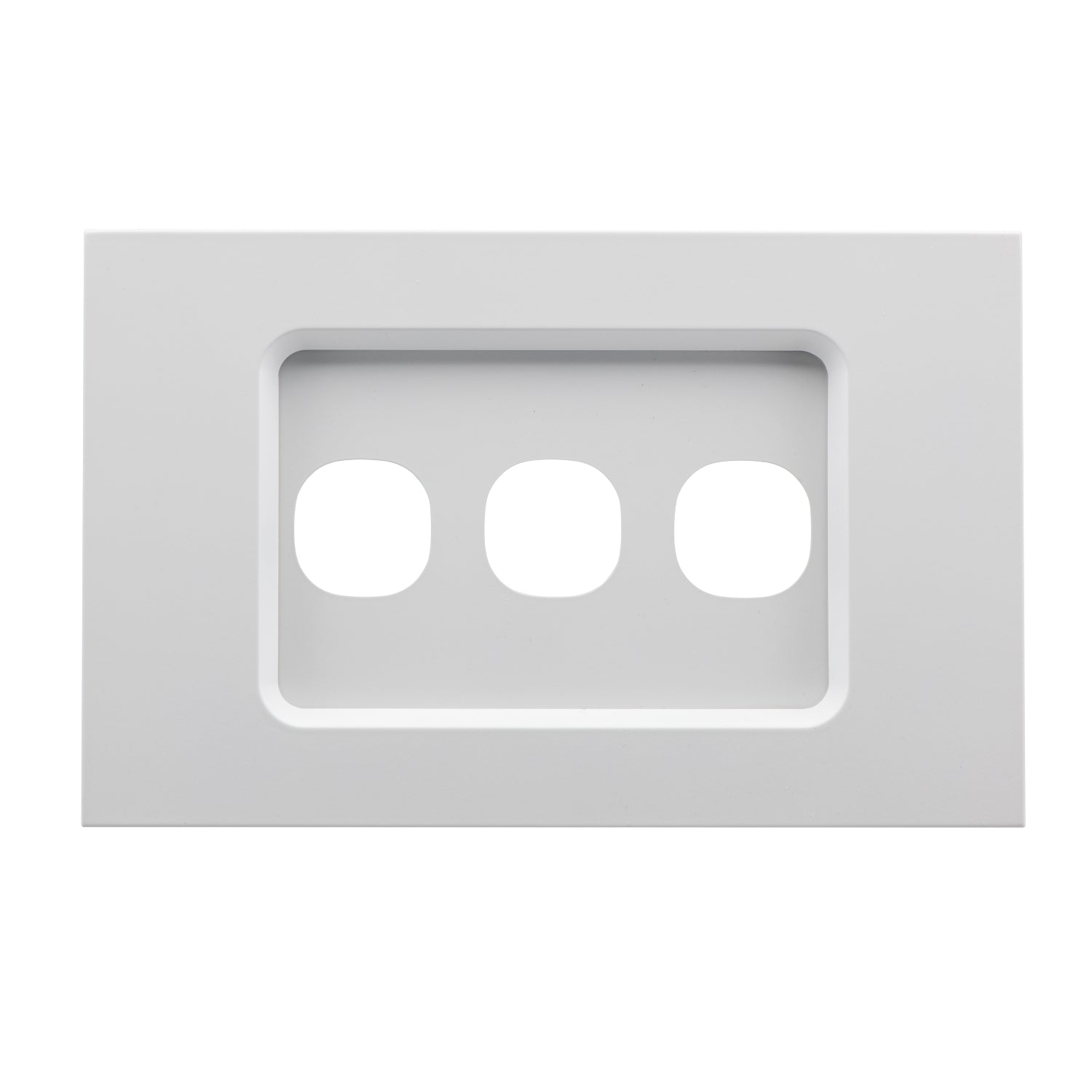 Clipsal Grid and Cover, Saturn Zen, 3 Gang Black/ White- Z4033VH-ZB, Z4033VH-ZW