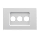 Clipsal Grid and Cover, Saturn Zen, 3 Gang Black/ White- Z4033VH-ZB, Z4033VH-ZW