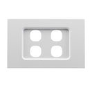 Clipsal Grid and Cover, Saturn Zen, 4 Gang White- Z4034VH-ZW