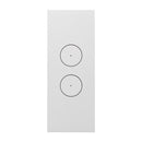 Clipsal Grid and Cover Architrave, Saturn Zen, 2 Gang Zen White- Z4062-ZW