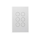 Clipsal Grid and Cover, Saturn Zen, 6 Gang Black/ White- Z4066VH-ZB, Z4066VH-ZW