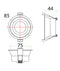 CLA ARC: Architectural Centre Fixed Low Glare Fitting (Cut out: 75mm) LED Downlights Matt White - ARC3 -CLA Lighting