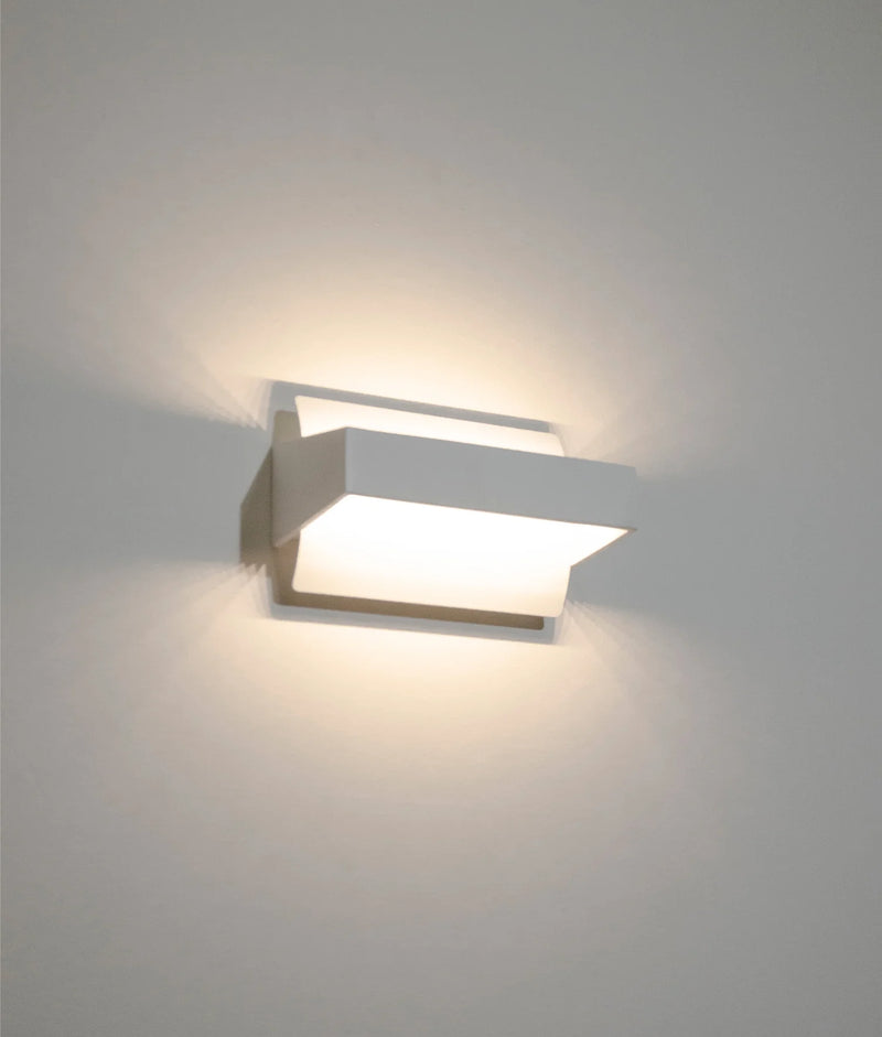 CLA ATLANTA: City Series Up/Down Rectangular Dimmable Interior Wall Light Tri - White 6W 220-240V IP20 - ATLANTA - CLA Lighting