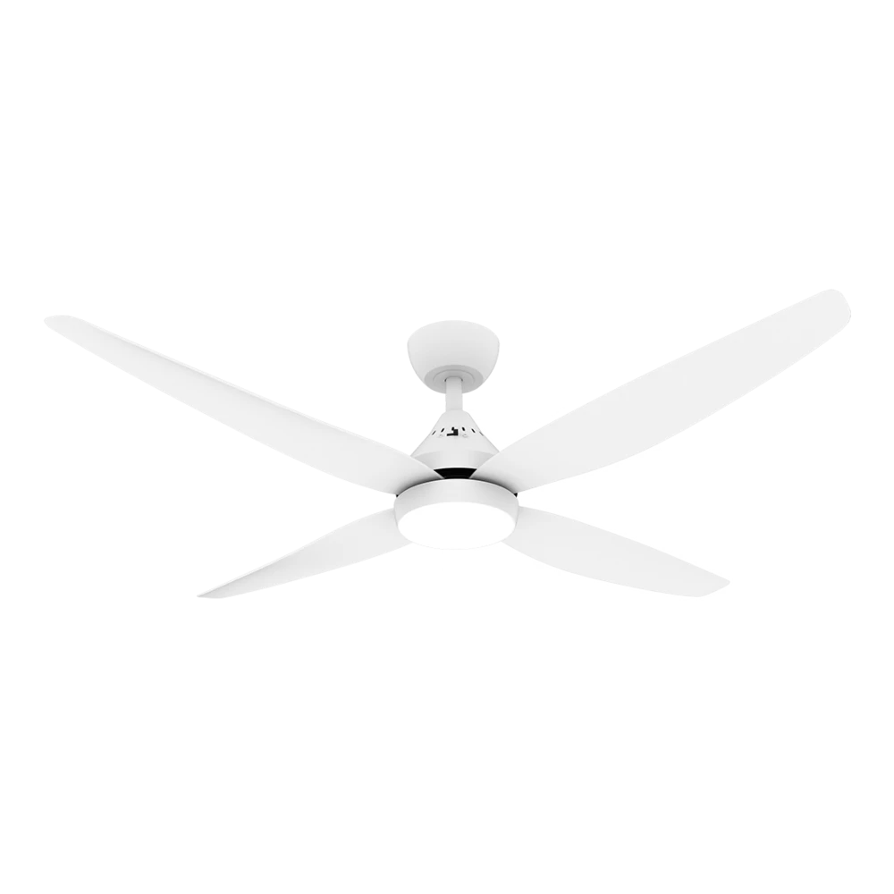 SAL AUGUSTA 52 + SACF11/52/4/L 4 Blade Ceiling Fans White/ Black 54W 240V- SACF11/52/L