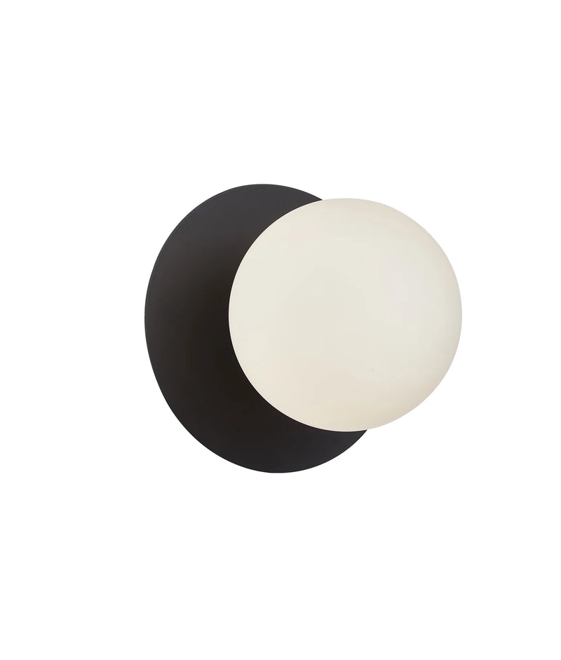 CLA BALLE: Round Opal Diffuser with Round Base Interior Wall Lights Gold / Black / White 220-240V - BALLE1R, BALLE2R, BALLE3R