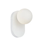 CLA BALLE: Round Opal Diffuser with Oblong Base Interior Wall Lights Gold / Black / White 220-240V - BALLE1, BALLE 2, BALLE3