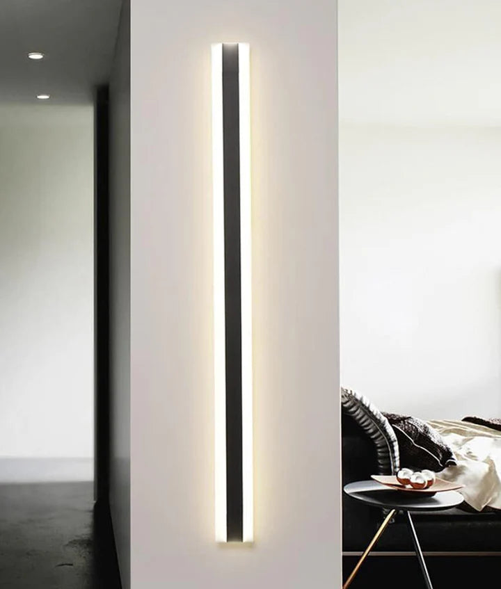 CLA BANDA: Rectangular Wall Lights with Frosted Diffuser Tri - Black/ White 9W 240V IP65 - BANDA