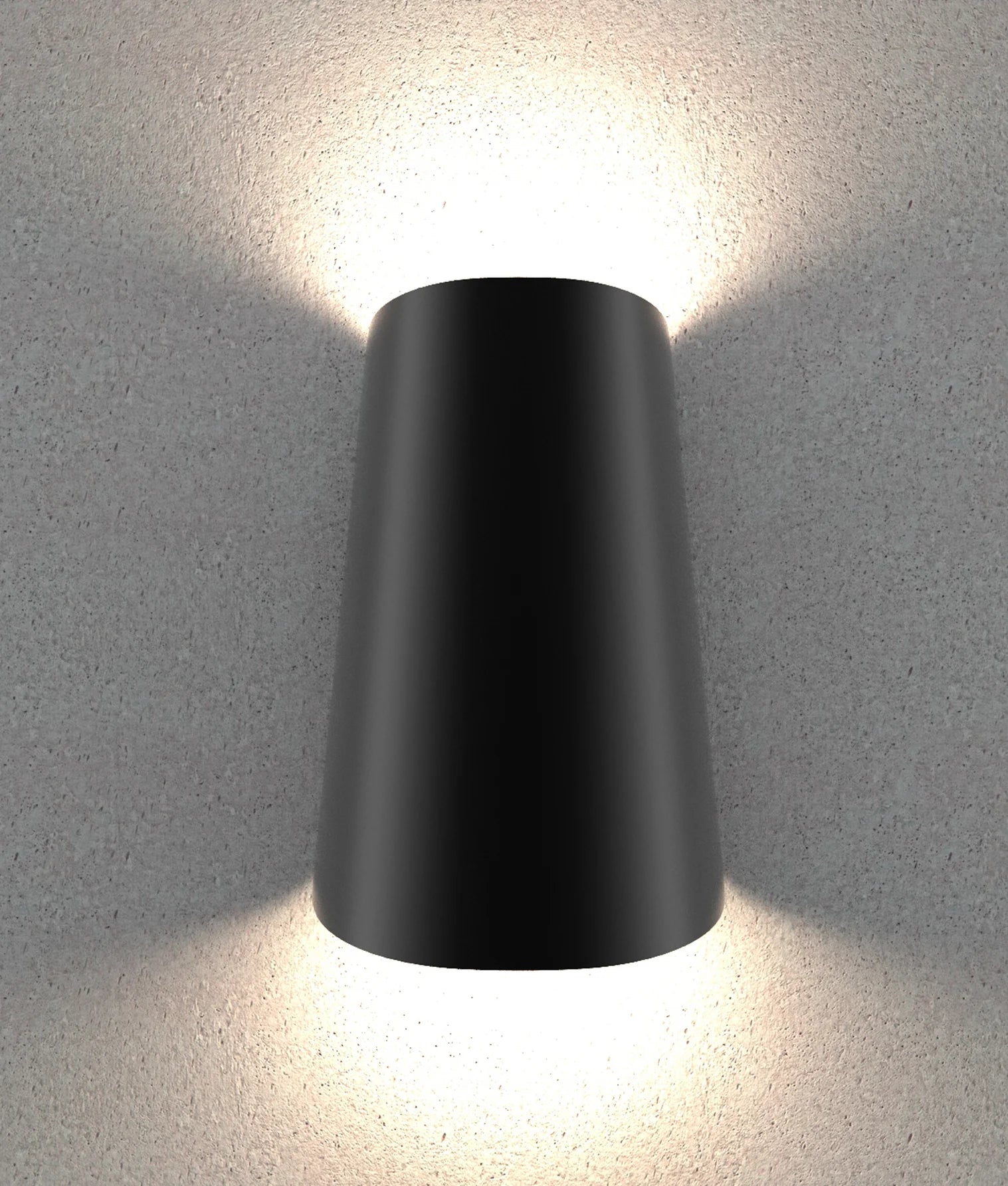CLA BESTRI: Exterior Surface Mounted Cone Up/Down Wall Lights Tri- White 18W 240V IP65 - BESTRI2
