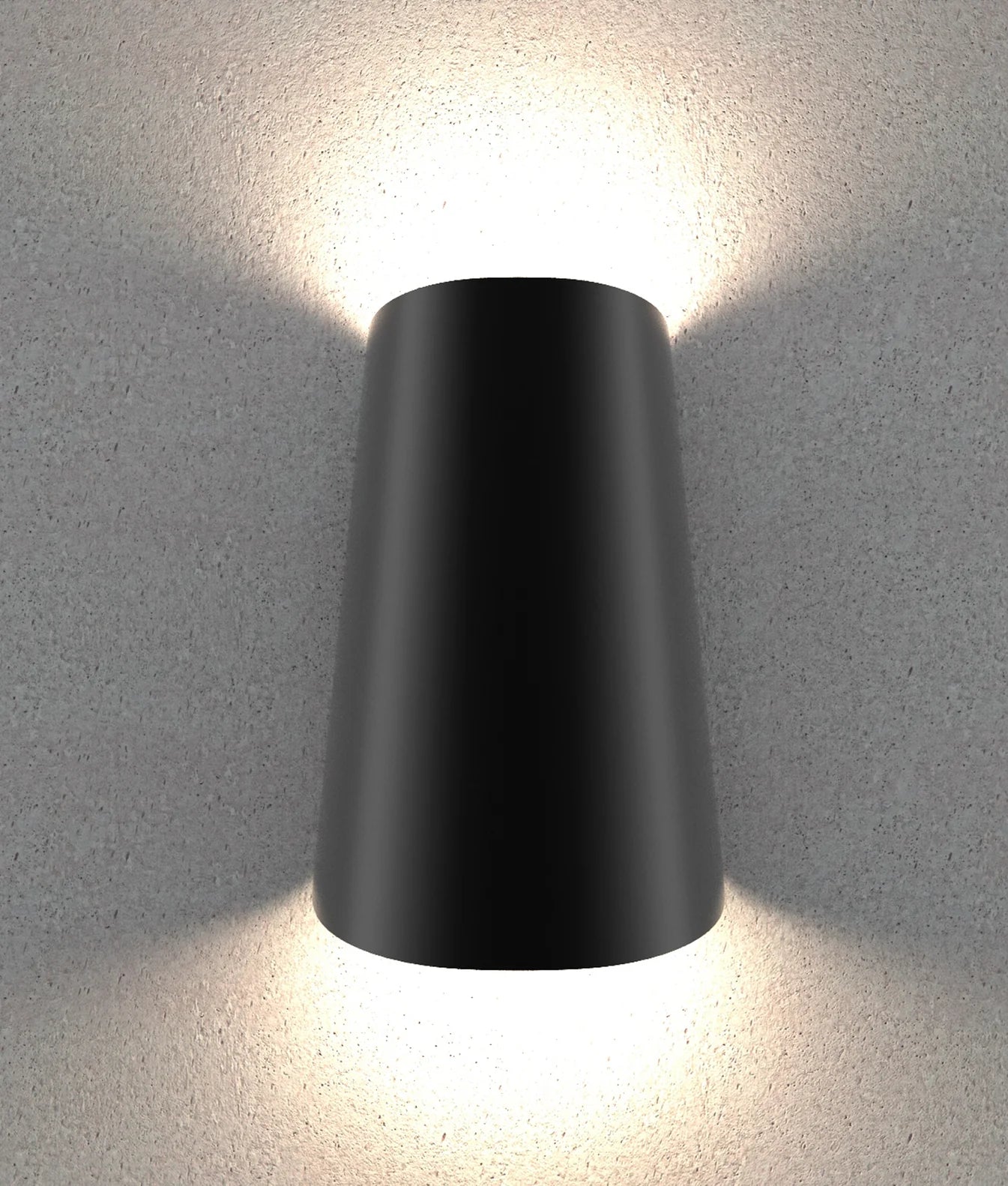 CLA BESTRI: LED Surface Mounted Cone Up/Down Exterior Wall Lights Tri- Dark Grey 11W 240V IP65- BESTRI1