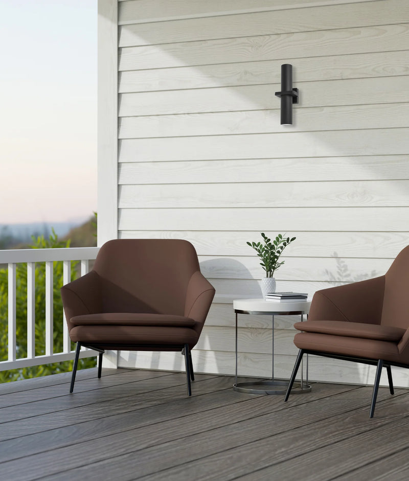 CLA BRILLER: Up/Down Single/ Double Pillar Spot Exterior Wall Lights Black 265V IP65- BRILLER1, BRILLER2