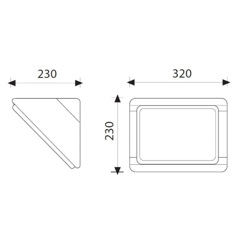 Domus Boluce BL-2080 SELECTA BIG - Exterior Large Bunker Light with Grille Fascia White IP54 - 27080