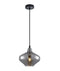 CLA CAMPANA: Interior Wine Glass Shape Ribbed Interior Pendants Smokey Black / Purple / Green / Amber 240V - CAMPANA