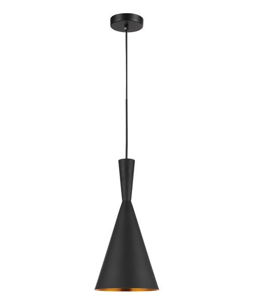 CLA Caviar Hat/ Bell or Cone Interior Pendant Black 220-240V- CAVIAR6