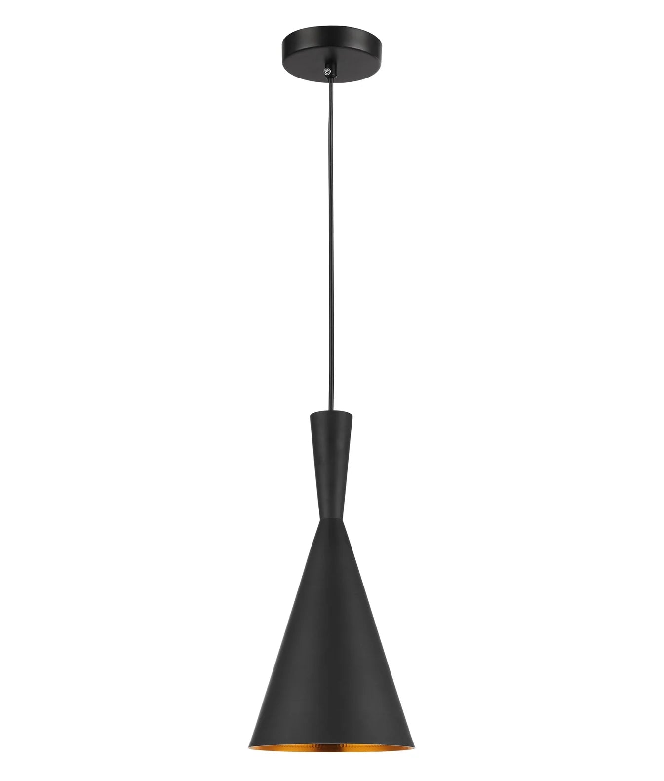 CLA CAVIAR: Cone Shape Interior Pendants Black- CAVIAR6