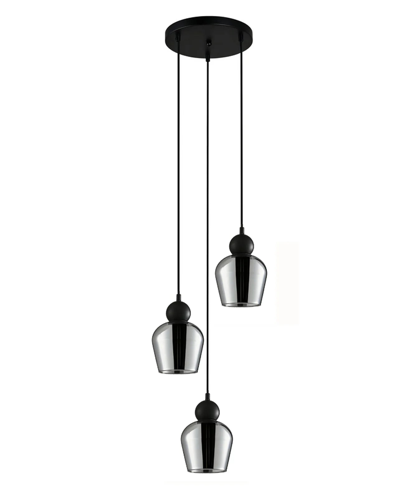 CLA CHAMPAN2: Ellipse Interior Pendant Mirror Finish Smokey Black 220-240V - CHAMPAN2, CHAMPAN2X3R, CHAMPAN2X3S