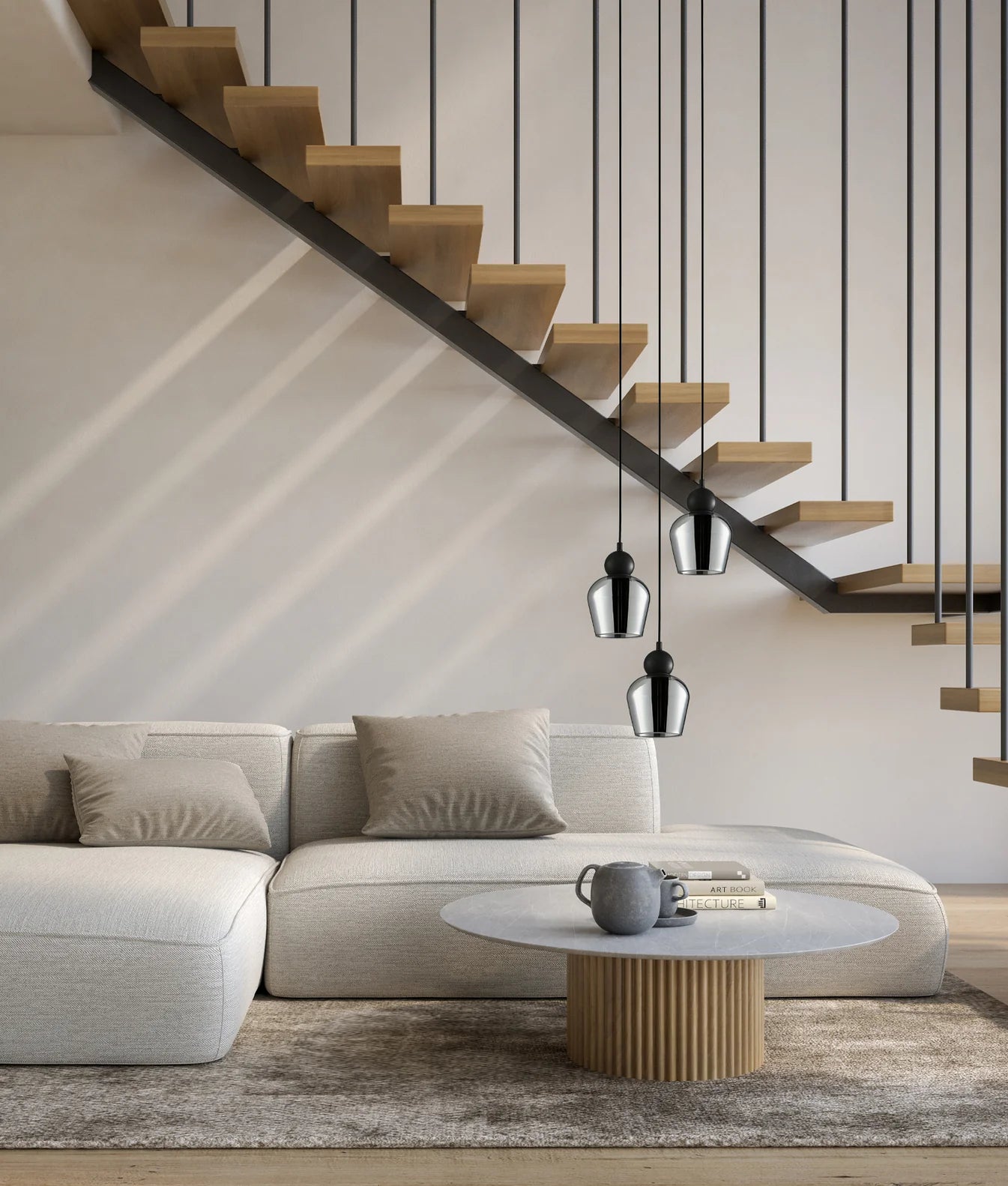 CLA CHAMPAN2: Ellipse Interior Pendant Mirror Finish Smokey Black 220-240V - CHAMPAN2, CHAMPAN2X3R, CHAMPAN2X3S