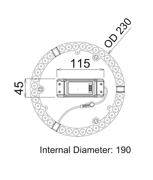 CLA CKTRI: Oyster Conversion Kits Lamps and Globes Tri- 12-24W IP20- CKTRI