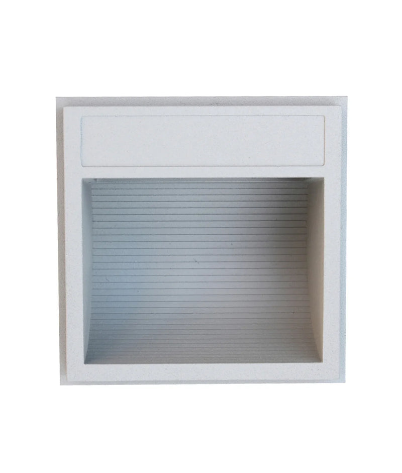 CLA Square LED Surface Mounted Exterior Wall Lights 5000K Silver 2.4W 240V IP65 - CLA4186C (Clearance) - CLA Lighting