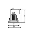 CLA GU10 Fixed Square Fittings (Cut out: 70mm) LED Downlights White - CLADL25W (Clearance) CLA Lighting