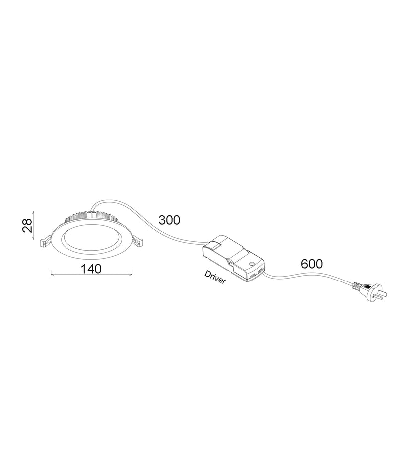 CLA COSMOTRI: Dimmable Fixed LED Downlights Tri - White 15W 220-240V IP20 - COSMOTRI03 - CLA Lighting