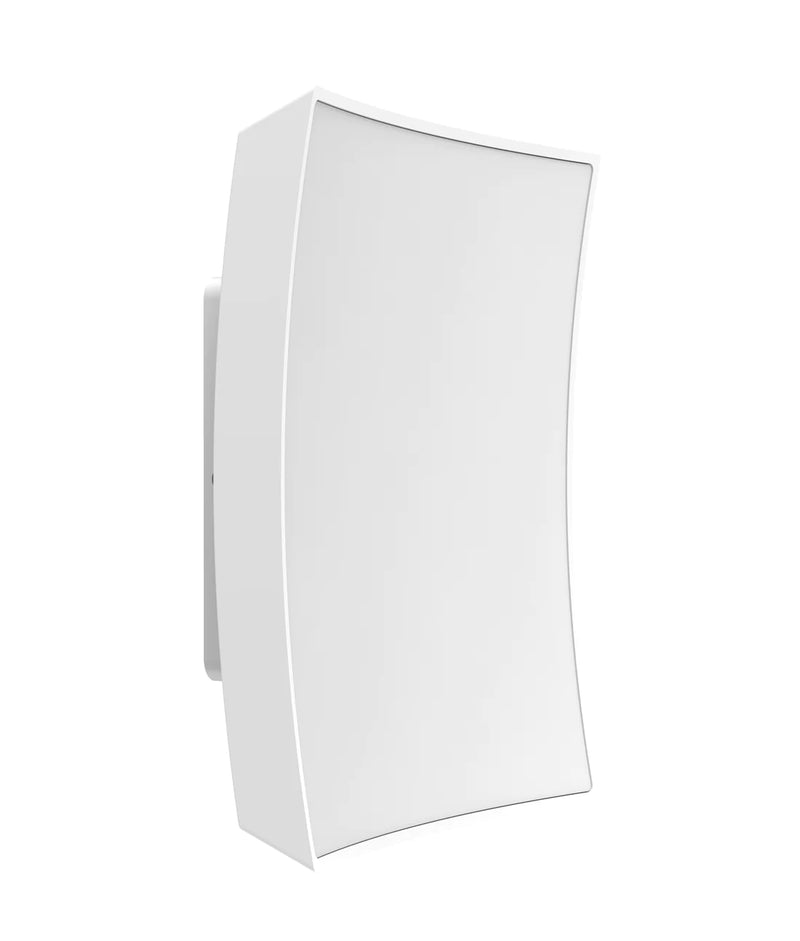 CLA CRISTAL: LED Curved Square Exterior Wall Lights Tri - Dark Grey / White 100-240V IP65 - CRISTAL1, CRISTAL2 - CLA Lighting