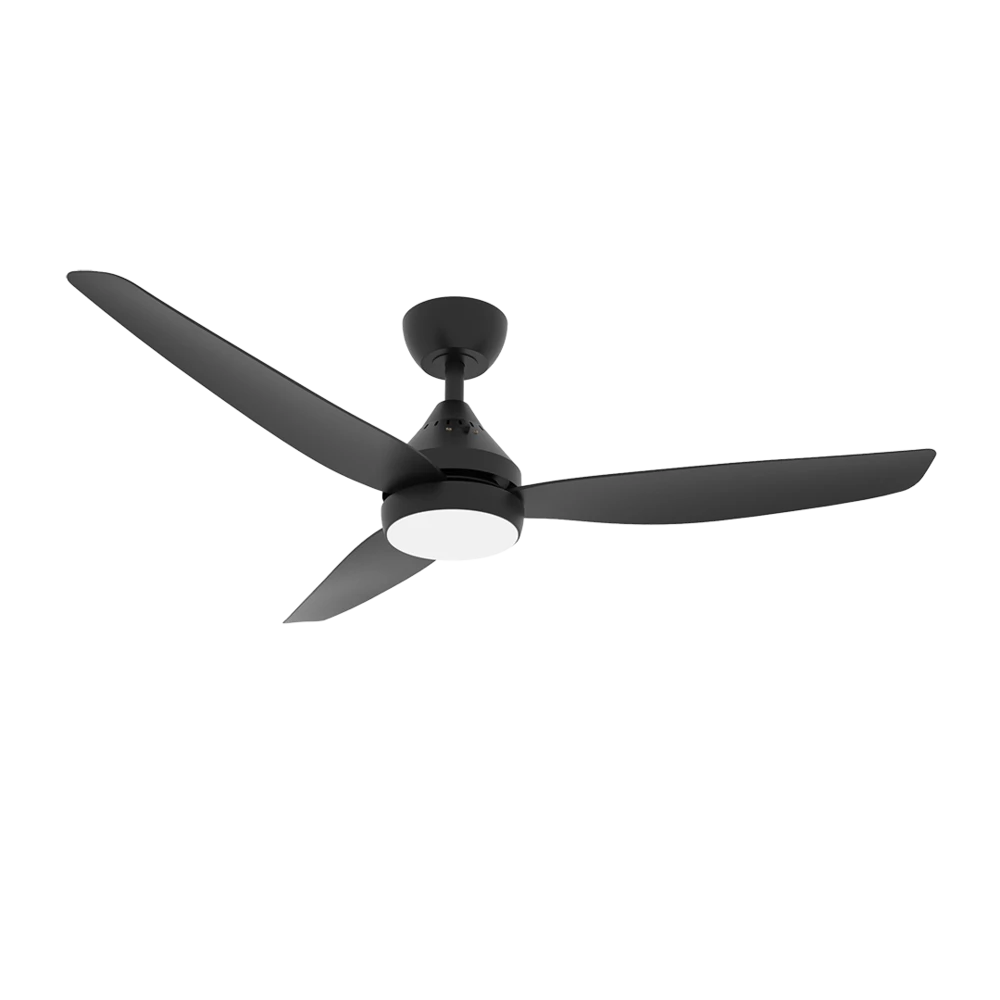 SAL CROYDON 48 + SACF11/48/3/L 3 Blade Ceiling Fans Black/ White 48W 240V- SACF11/48/3/L