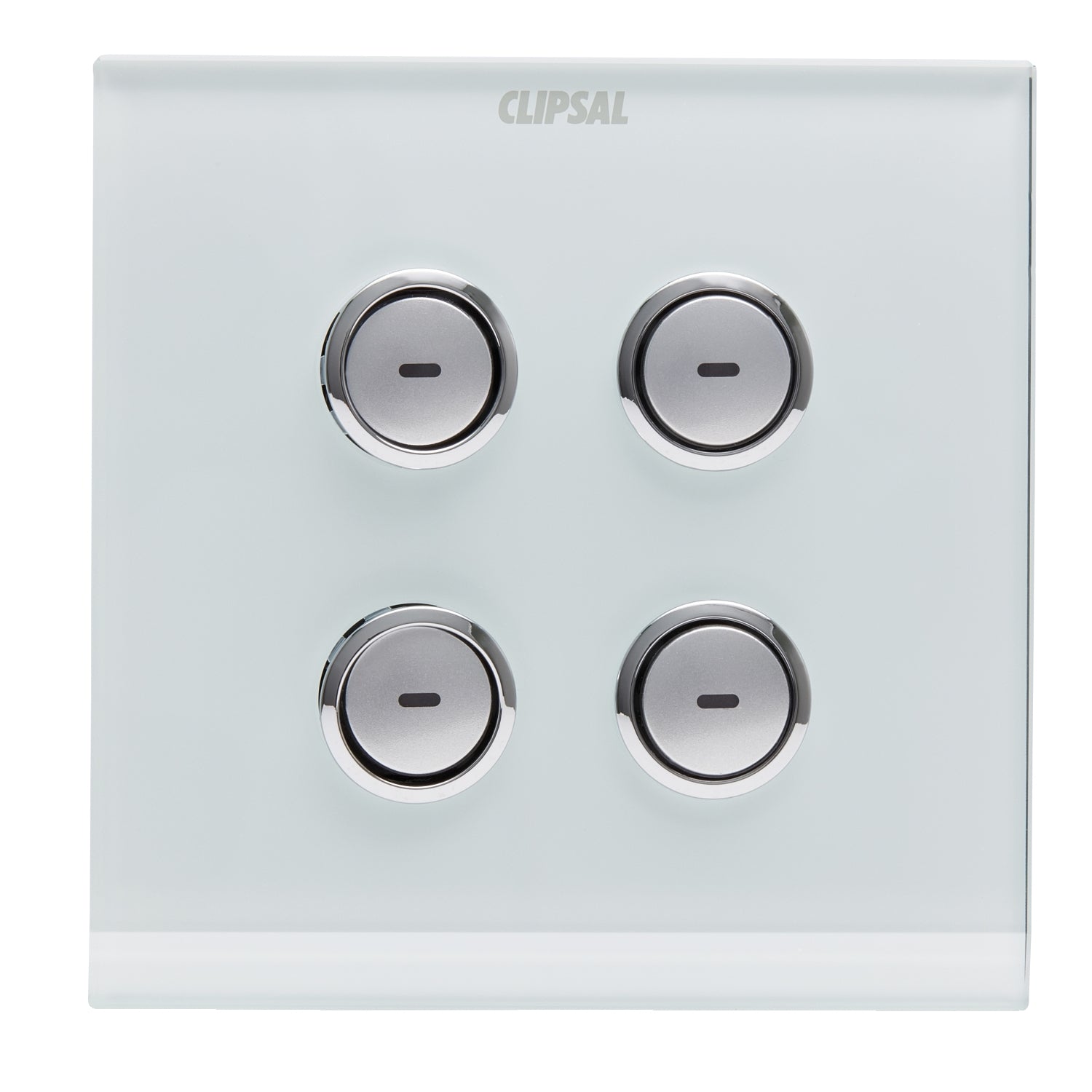 Clipsal C-Bus SpaceLogic Wall Plate 4 Gang White- E5084GF