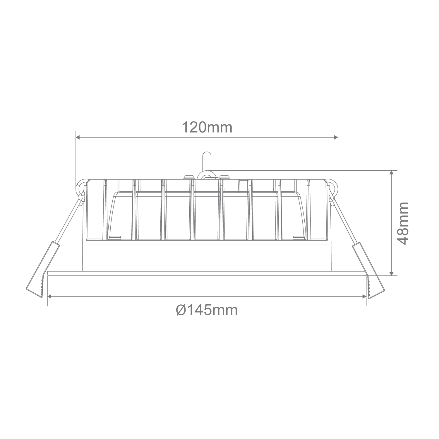 Domus DECO-15 Deepset Round Dimmable LED Downlights Tri-White/ Black 15W 240V IP44- 20414, 20415