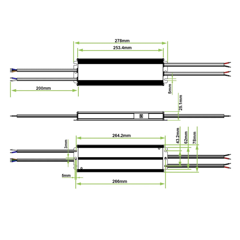 Azoogi DALI-2 and Push-DIM Driver 150W 12V IP66- ADR09DA