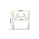 Azoogi 25mm x 25mm Harmony Surface Mounted Profile/ Pendant- PR126: Harmony Profile (Surface Mounted/Pendant)