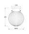 CLA DIYBAT: D.I.Y. Fitting Large Spherical Ribbed Shape LED Linear Batten Clear / Smokey Black 220-240V IP20 - DIYBAT - CLA Lighting