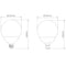 Domus KEY-G120 - Frosted LED G120 Spherical Shape Glass Globe 17W 240V IP20 - 65160, 65162, 65164 (Clearance)- Domus Lighting