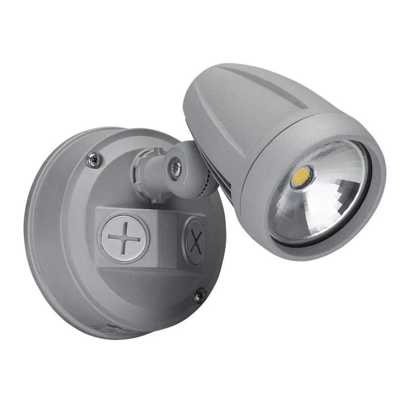 Domus MURO-13 - LED Single Head Exterior Spotlight 5000K Silver 13W 240V IP54 - 25001 (Clearance) - Domus Lighting