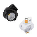 Domus SCOOP-13 - 13W LED Dimmable Scoop Adjustable Downlight White - 3000K/5000K- Domus Lighting