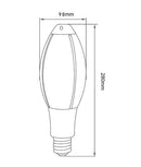 CLA ELLIP: LED Elliptical E27/E40 Lamps and Globes 3000K 5000K White 25W/45W 180-240V IP20 - ELLIP - CLA Lighting