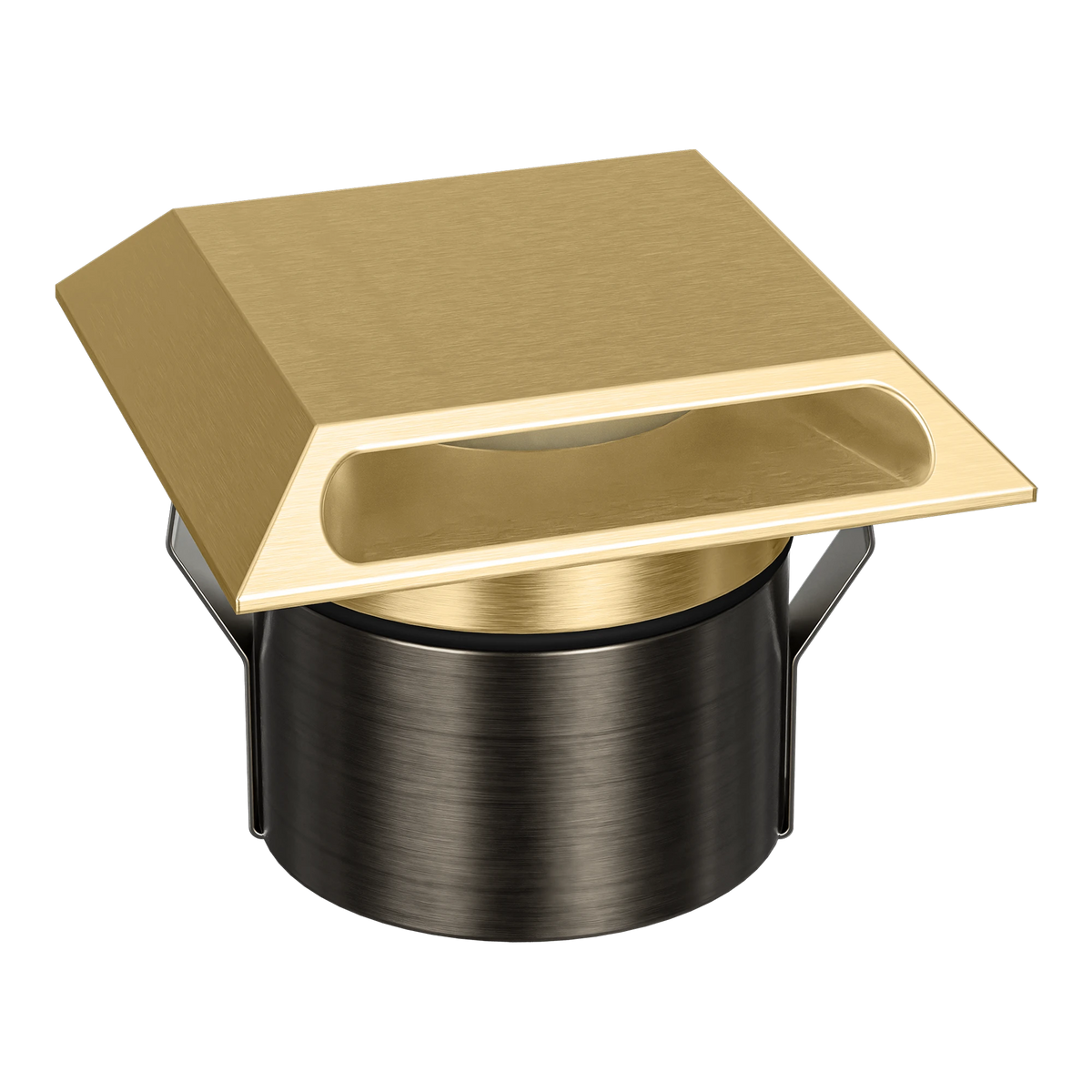 Domus EMIT 85 TRIO Brushed Brass Square Slot – 11634