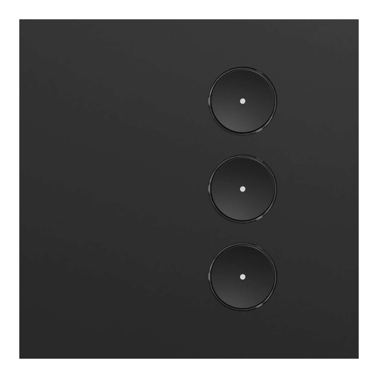 Clipsal C-bus SpaceLogic Wall Plate 3 Gang Black- ER5043ZB