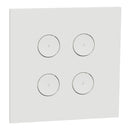 Clipsal C-Bus SpaceLogic Wall Plate 4 Gang White- ER5044ZW