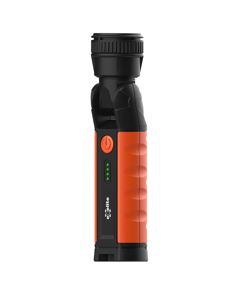 CLA Adjustable Zoom Torch: LED 180° Rechargeable 900LM Flood Spot Beam Torch IP54 IK08 Portable Lighting Accessories- EX180ZOOMTORCH