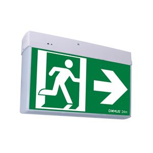 Domus EXIT surface-mounted exit sign – White