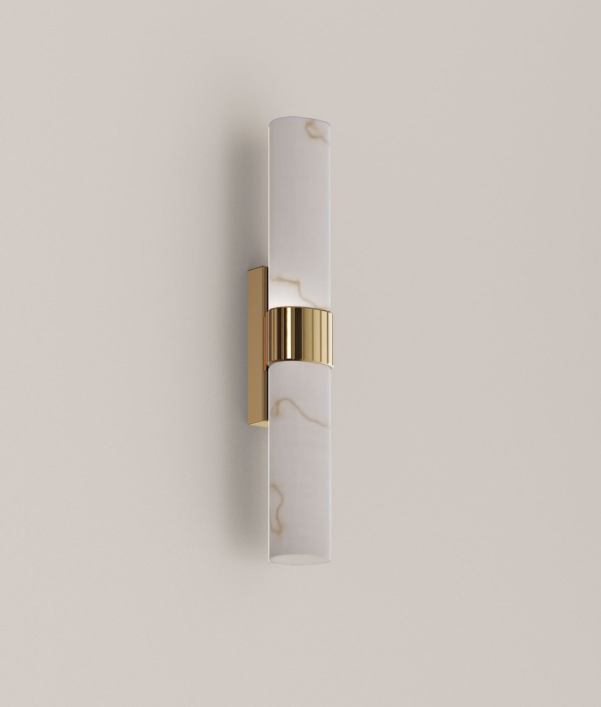 CLA FLECHA1M medium curved faux marble wall light – unlit product view