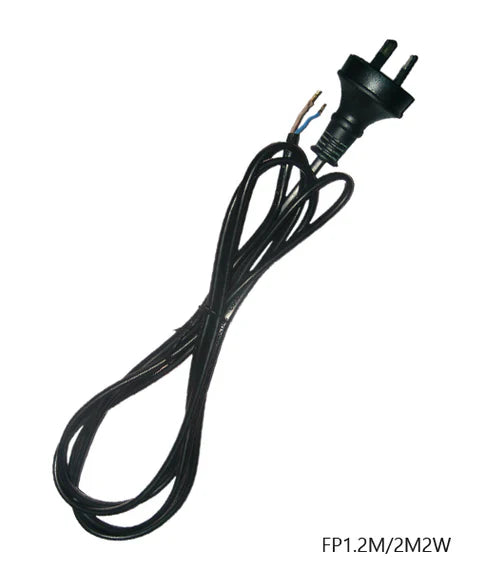 CLA Flex & Plug 2 Wire 3 Wire 2000mm Electrical Accessories Black / White 240V - FP2M2, FP2M3 - CLA Lighting