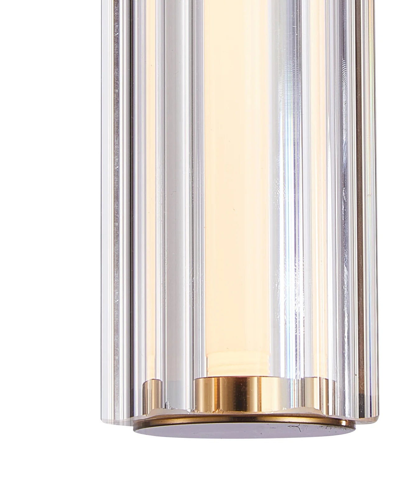 CLA FRECCIA: Glass with Curve Cylinder Interior Pendants Tri- Coffee/ Clear/ Amber 3W 240V- FRECCIA1, FRECCIA2, FRECCIA3
